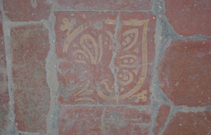 Carrelage de sol de l'Eglise